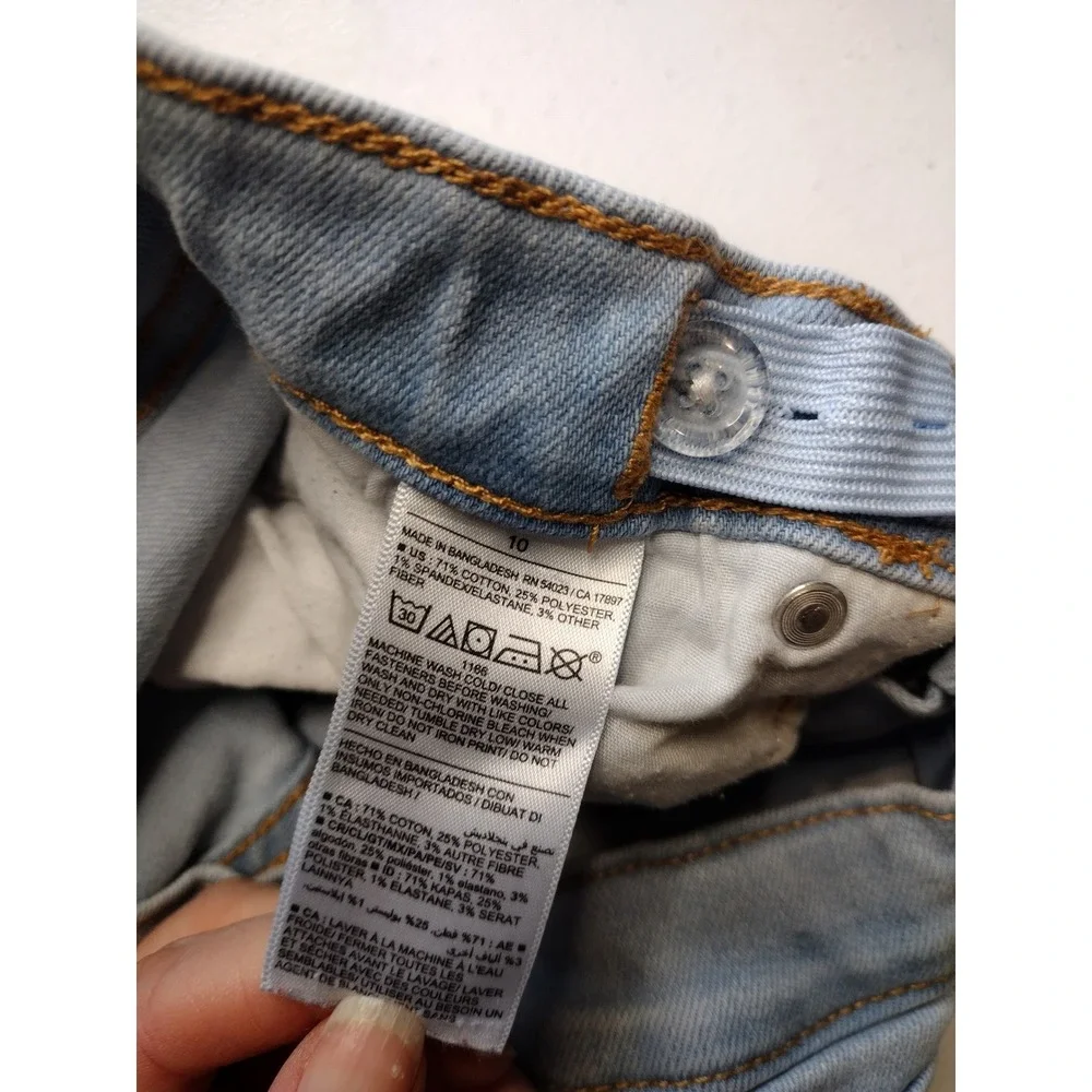 Old Navy Kids Girls Boot Cut Jeans Light Wash Size 10 Built‎ in Stretch